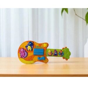 Vintage Backyardagains nick jr Nickelodeon Musical Toy Guitar Y2K